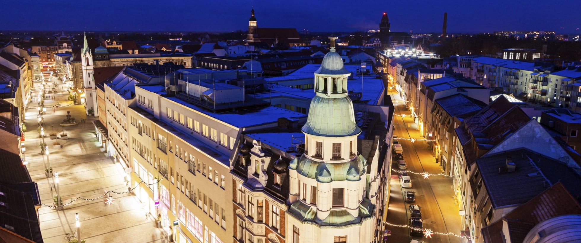 Cottbus bei Nacht