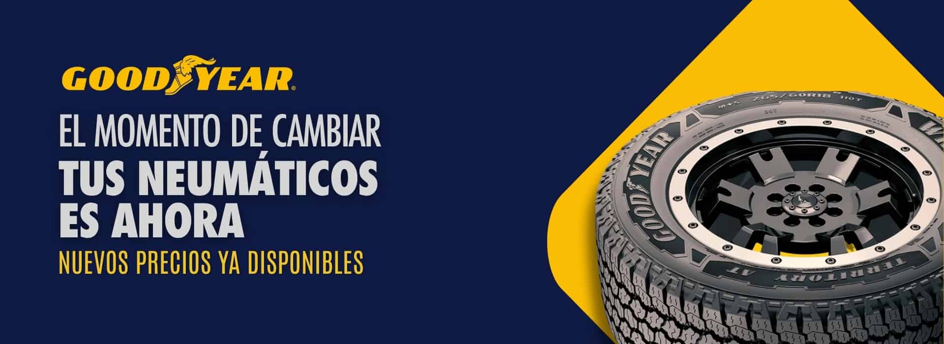 Promoción de neumáticos Goodyear con oferta especial en Chile.
