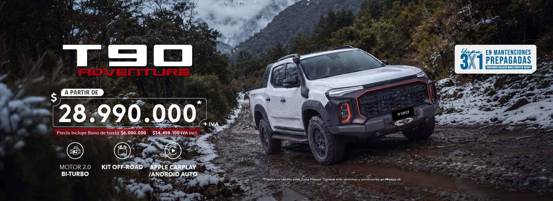 Camion Chevrolet T90 Adventure en ruta por caminos de montaña.