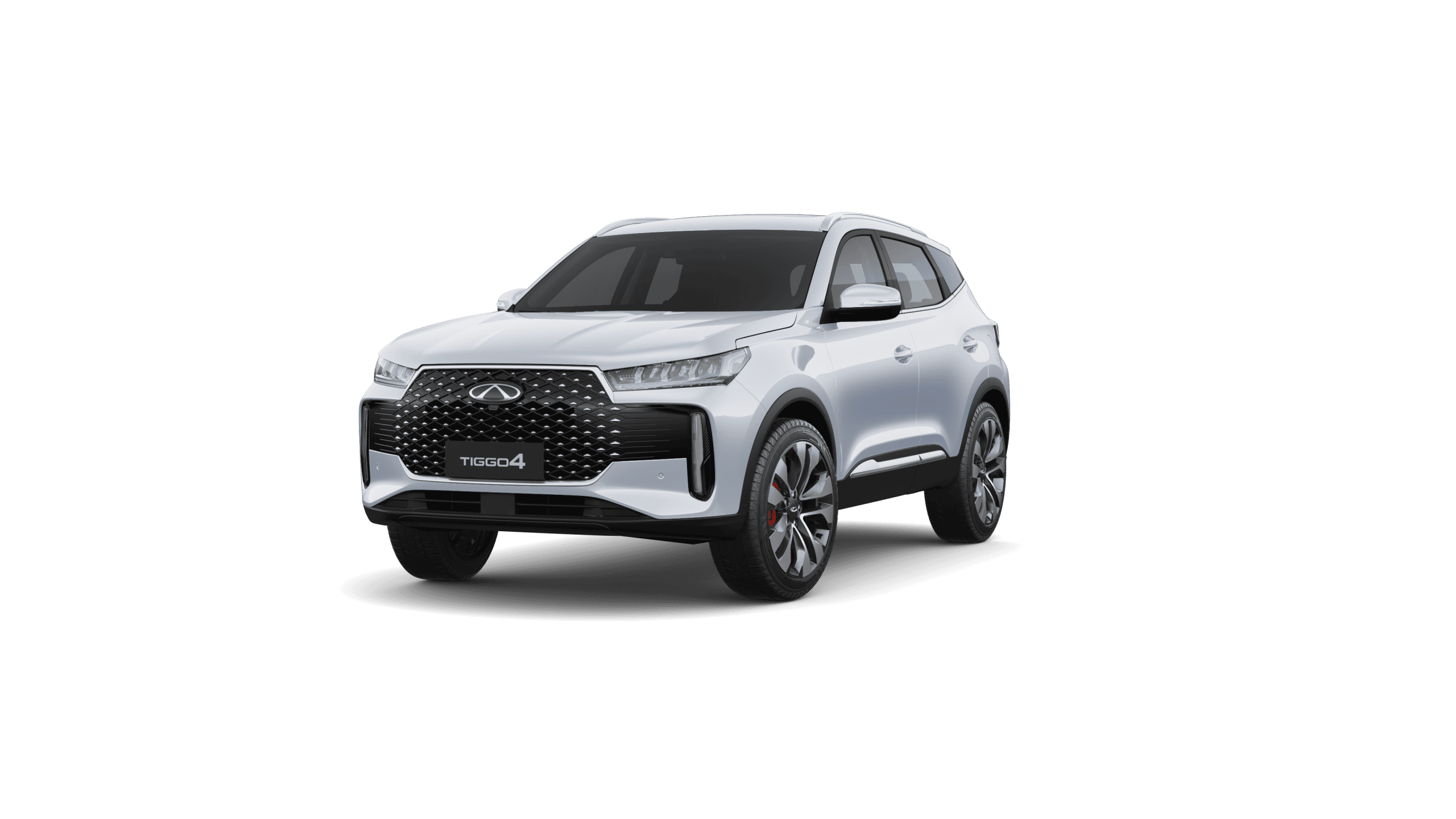 Coche SUV Infiniti QX55 en color plata, frente en vista lateral.
