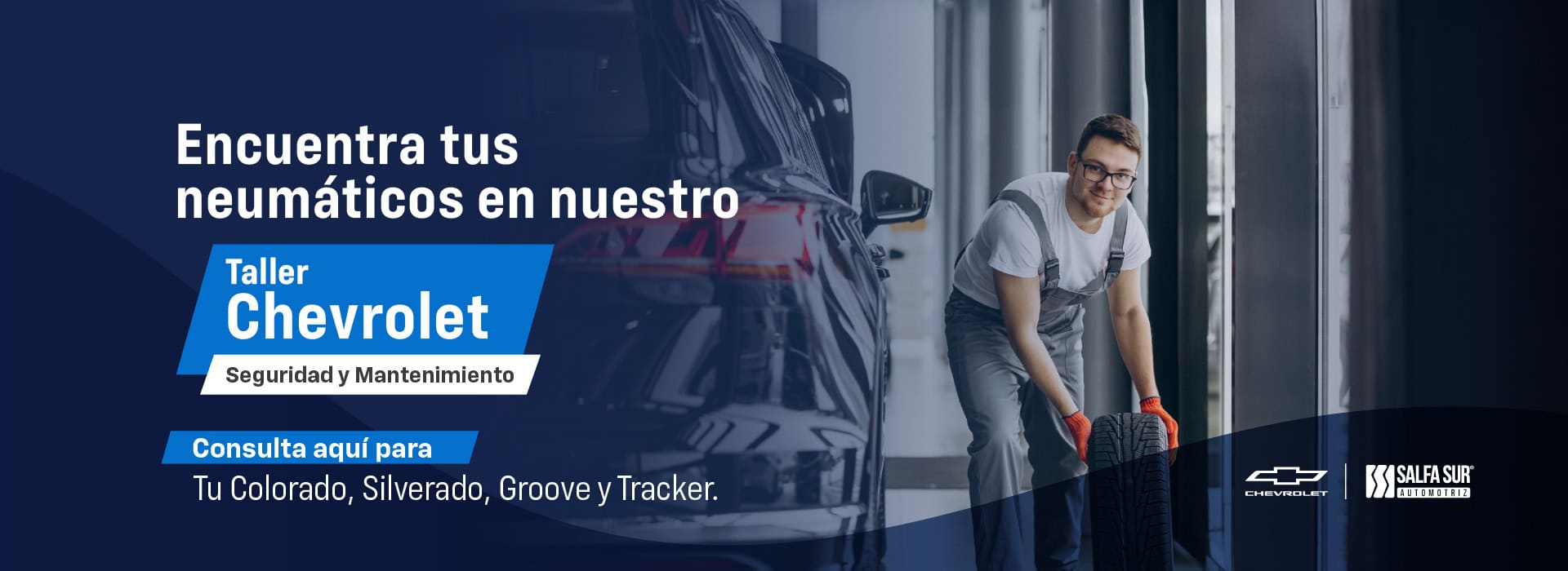Taller Chevrolet para neumáticos en Salfa Sur Automotriz.