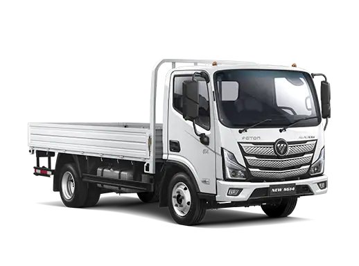 Camión Foton de carga ligera en color blanco para transporte comercial.