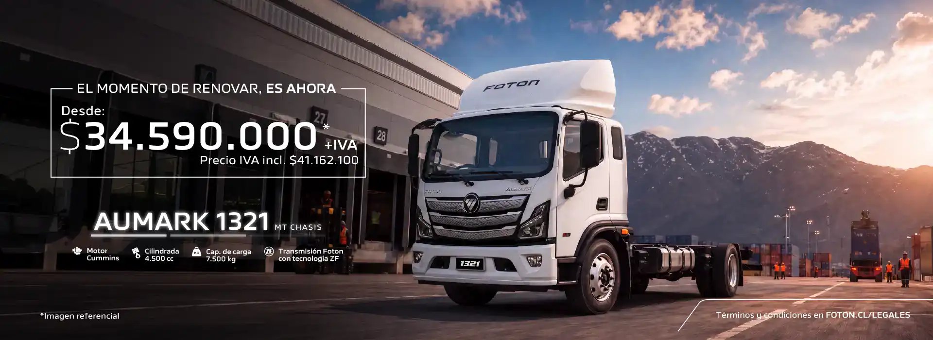 Camión Foton nuevo en venta en Salfa Sur Automotriz.