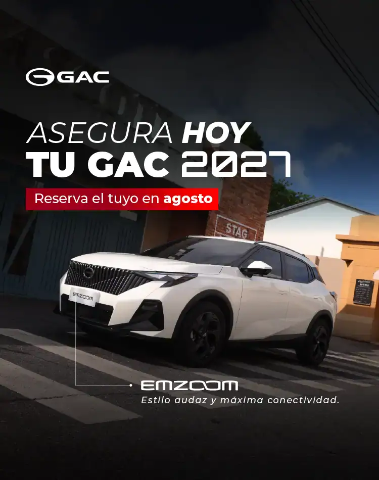 Promoción GAC 2021 con reserva en agosto.