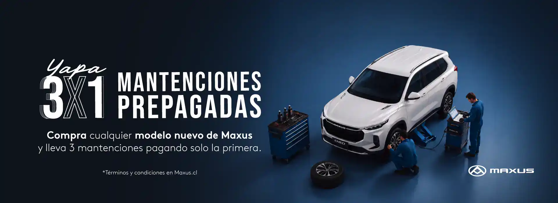 Servicio de mantenimiento y reparación de vehículos Maxus en Valdivia.