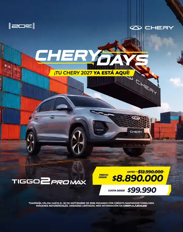 Chery Tiggo 2 Pro Max en evento de Chery Days en Chile.
