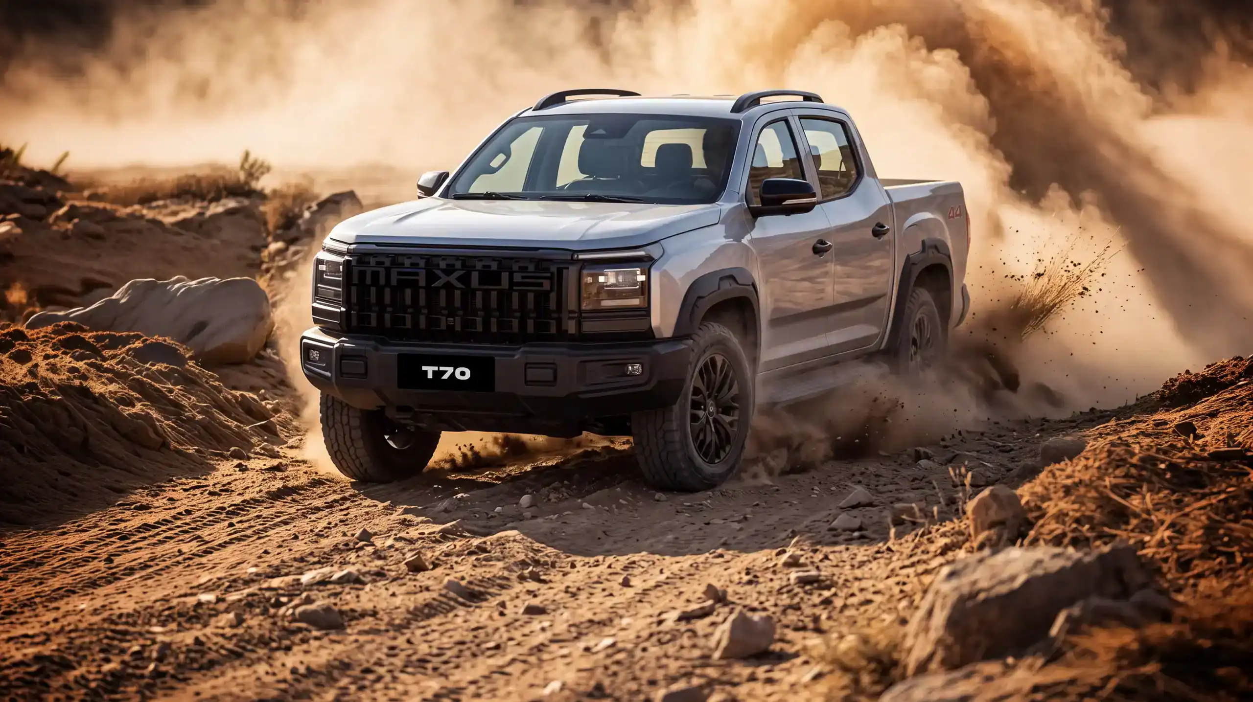 Camioneta Chevrolet T70 en terreno off-road en Chile.