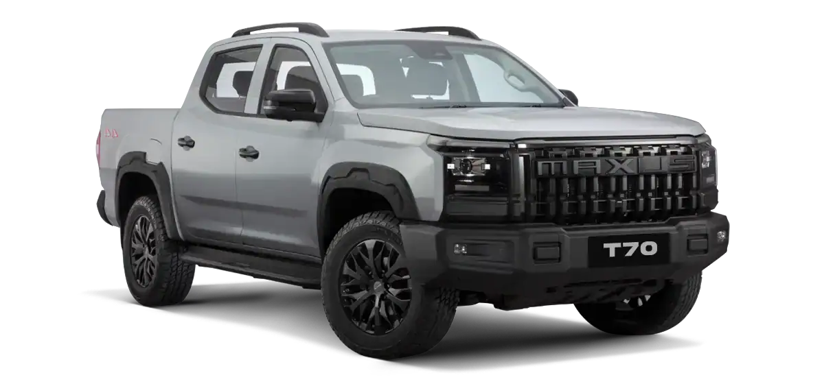 Camioneta T70 de Chevrolet en color gris oscuro.