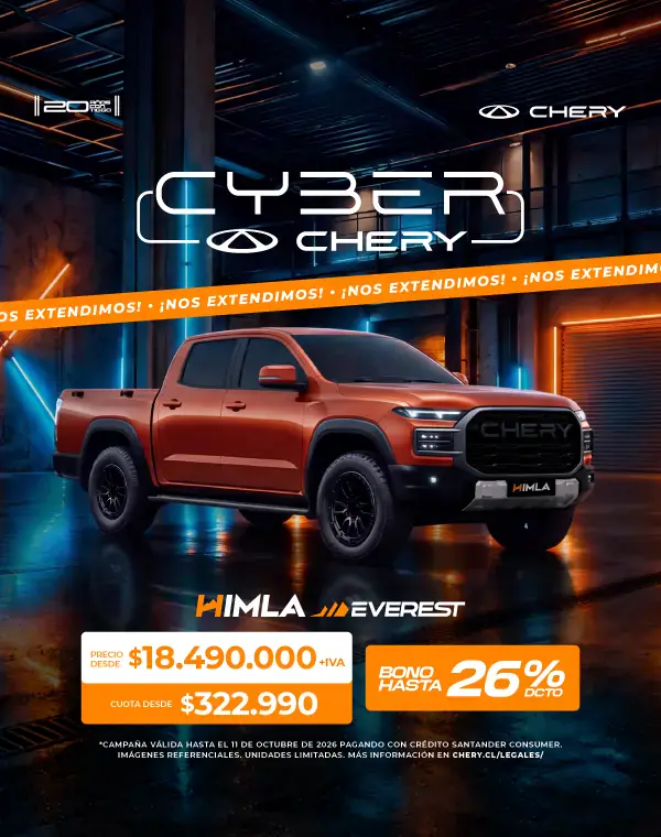 Camión Chevrolet Cyber Chery en exhibición en showroom.