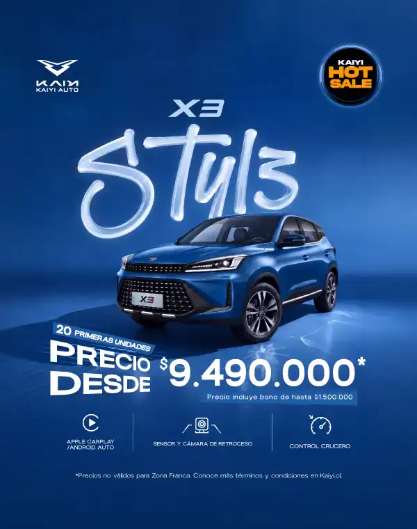 Kia XCeed azul en promoción con precio desde 9.490.000.