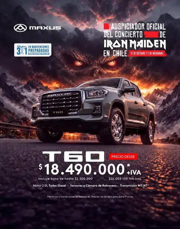 Camioneta Maxus T60 en promoción con precio desde $18.490.000.