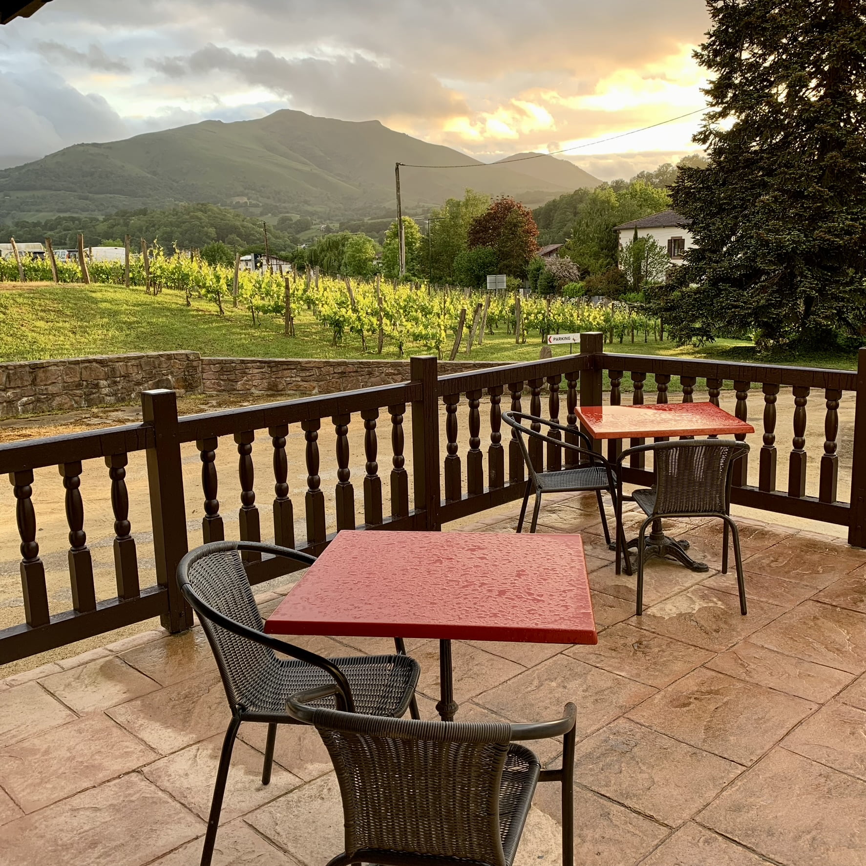 Terrasse vue montagnes basques • Villa Harriet ©