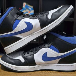 Jordan 1 Mid White Black Racer Blue B9 - Image 3
