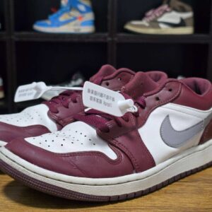 Jordan 1 Low White Bordeaux B10 - 画像 (4)