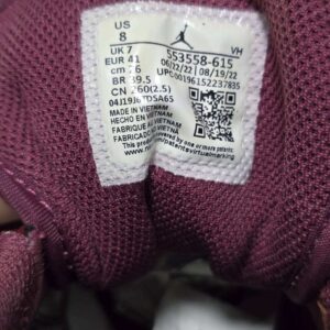 Jordan 1 Low White Bordeaux B10 - 画像 (5)