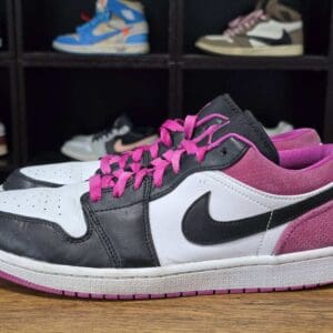 Jordan 1 Low Black Active Fuchsia B31