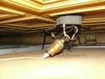 hazardous wiring above dropped ceiling