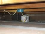 Open electrical splices over dropped ceiling