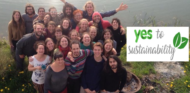 Group of diverse people outdoors for sustainability.