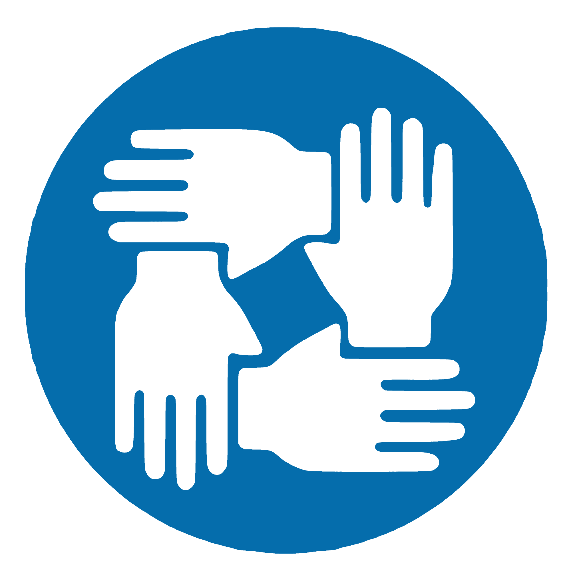 Ecovillage Network logo with interconnected hands symbolising community.