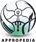 Symbolic globe and leaf logo representing sustainable communities.