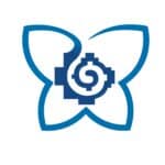 Genuine Global Ecovillage Network logo with blue butterfly-style motif.