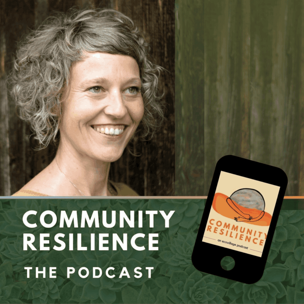Global Ecovillage Network community resilience podcast artwork.