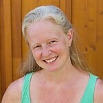 Global Ecovillage Network image featuring Mirabelle in a green top.