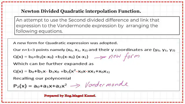 Introduction to Newton-divided difference interpolation.