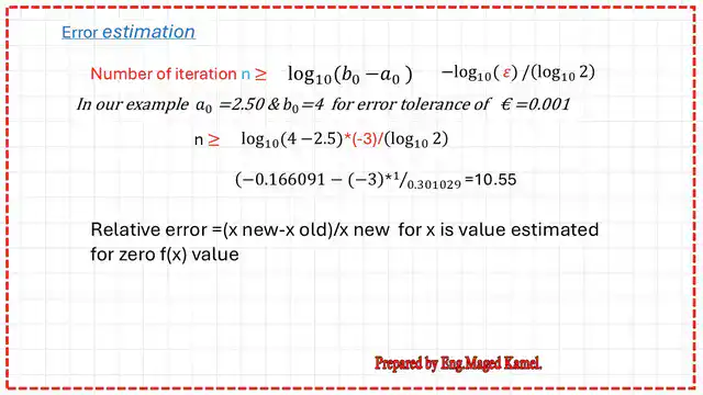 The fourth and fifth iterations in the bisecting method.