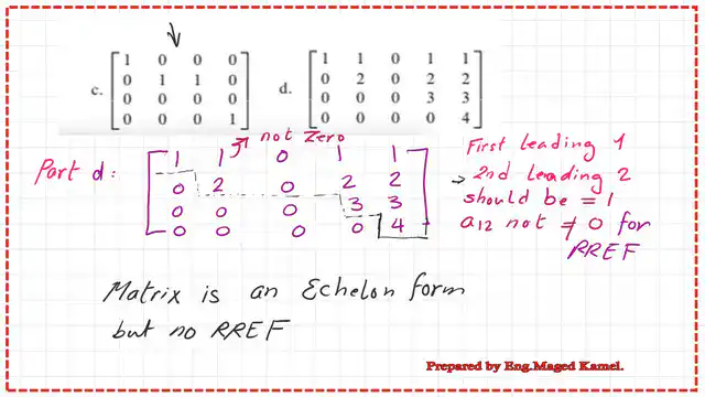 4-Part d-excercise 1-Reduced echelon form Part d-excercise 1-Reduced echelon form.