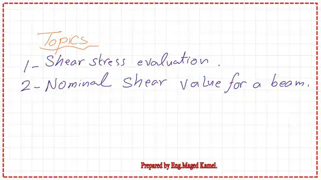 Review of shear stresses for steel beams.