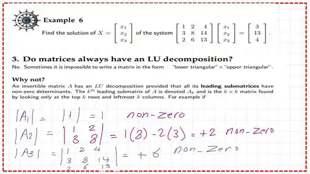 Second solved problem-LU decomposition