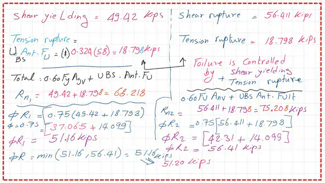 Reminder of LRFD value from previous post using calculations