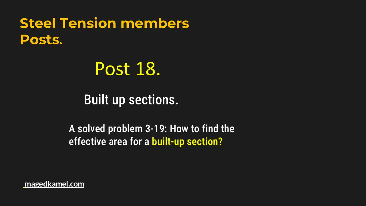Brief illustration - post 18-tension members