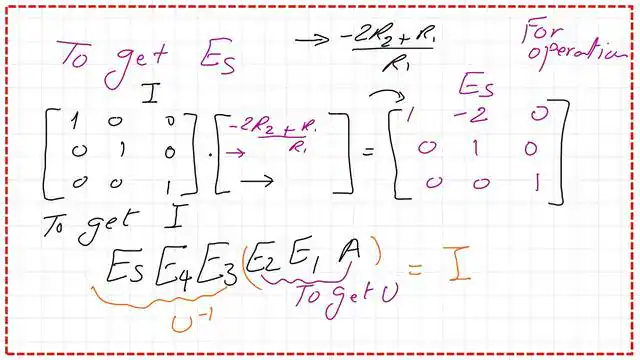 The data for elementary matrix E5.