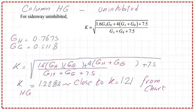 page 4-post 24-comp The details for estimate of K value for column HG.