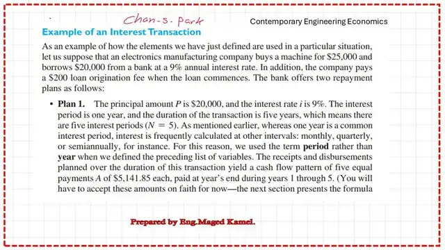 Data of Plan 1 to examine cash in and out