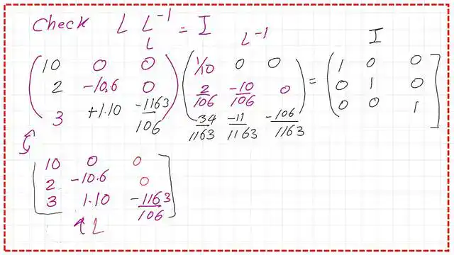 Post 12-13-Verify that- L by L-1-equals I Verify that L by L-1 equals I