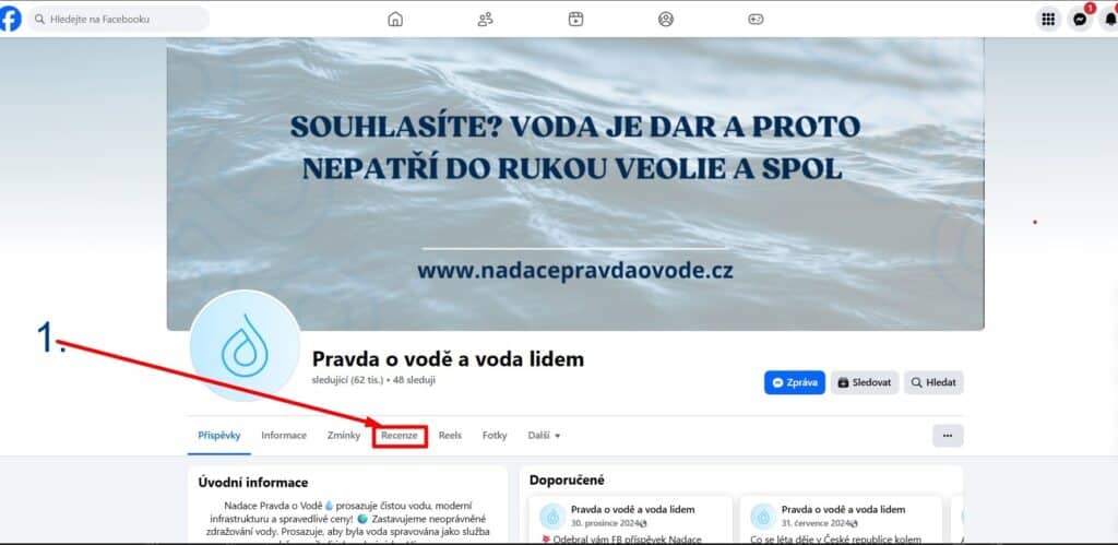 FB - Nadace Pravda o vodě