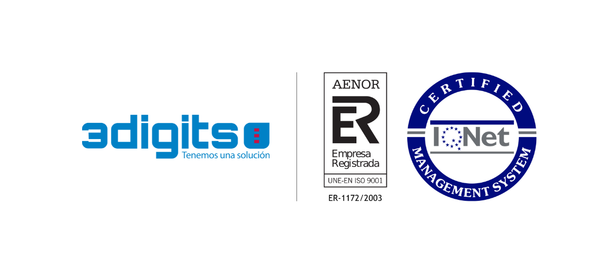 AENOR reconoce la calidad de la gestión de 3digits