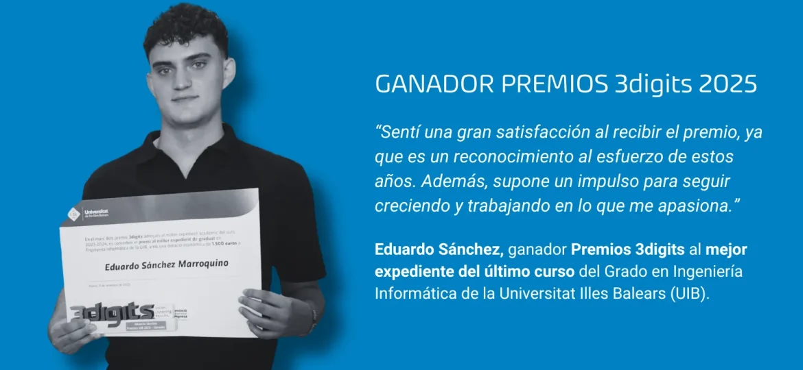 Entrevista al ganador de los Premios 3digits 2025: “Este reconocimiento me impulsa a seguir creciendo”