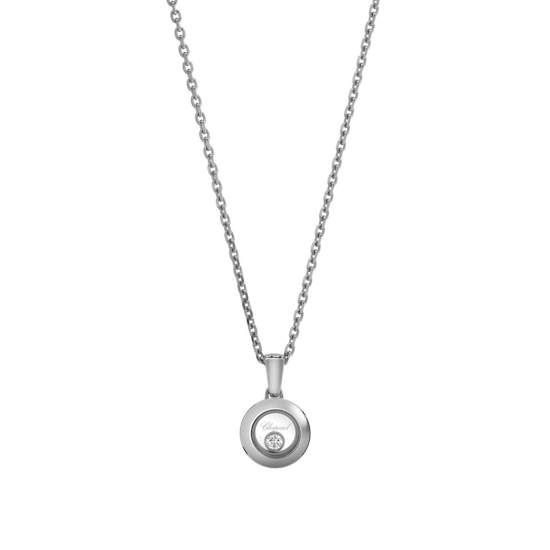 Schmuck: Chopard Happy Diamonds Kette Weißgold 42 cm aus 750 Weißgold von CHOPARD