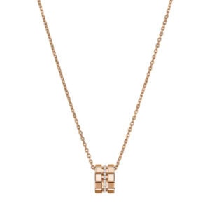 Schmuck: Chopard Ice Cube Diamant Kette Roségold 42 cm aus 750 Roségold von CHOPARD