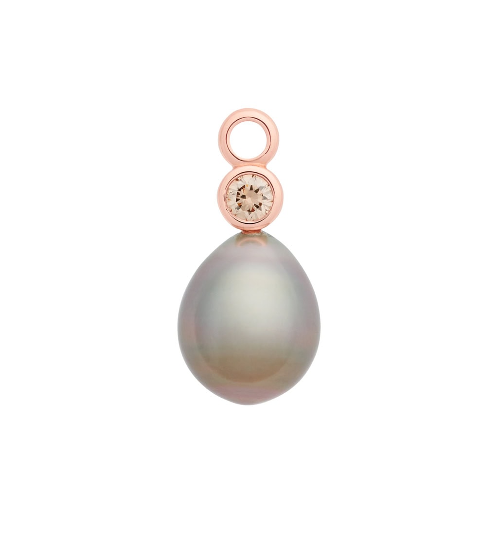 Schmuck: Bron Joy Diamant Perl Einhänger Roségold aus 750 Roségold von Bron