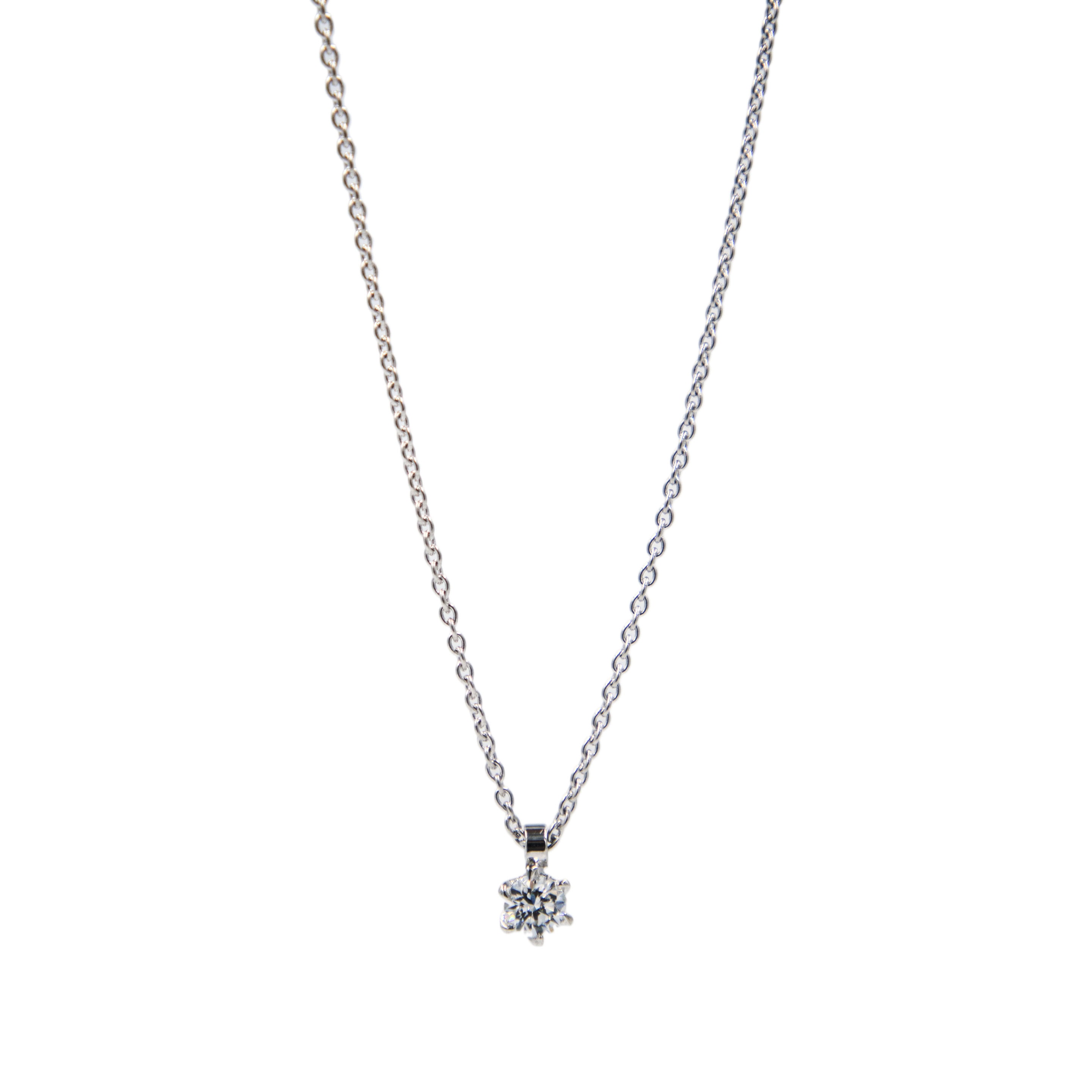 Schmuck: Halskette mit Solitaire Platin aus 950 Platin von Hans D. Krieger