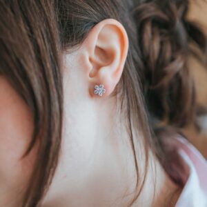 Schmuck: Diamant Stern Ohrstecker Platin aus 950 Platin von Hans D. Krieger