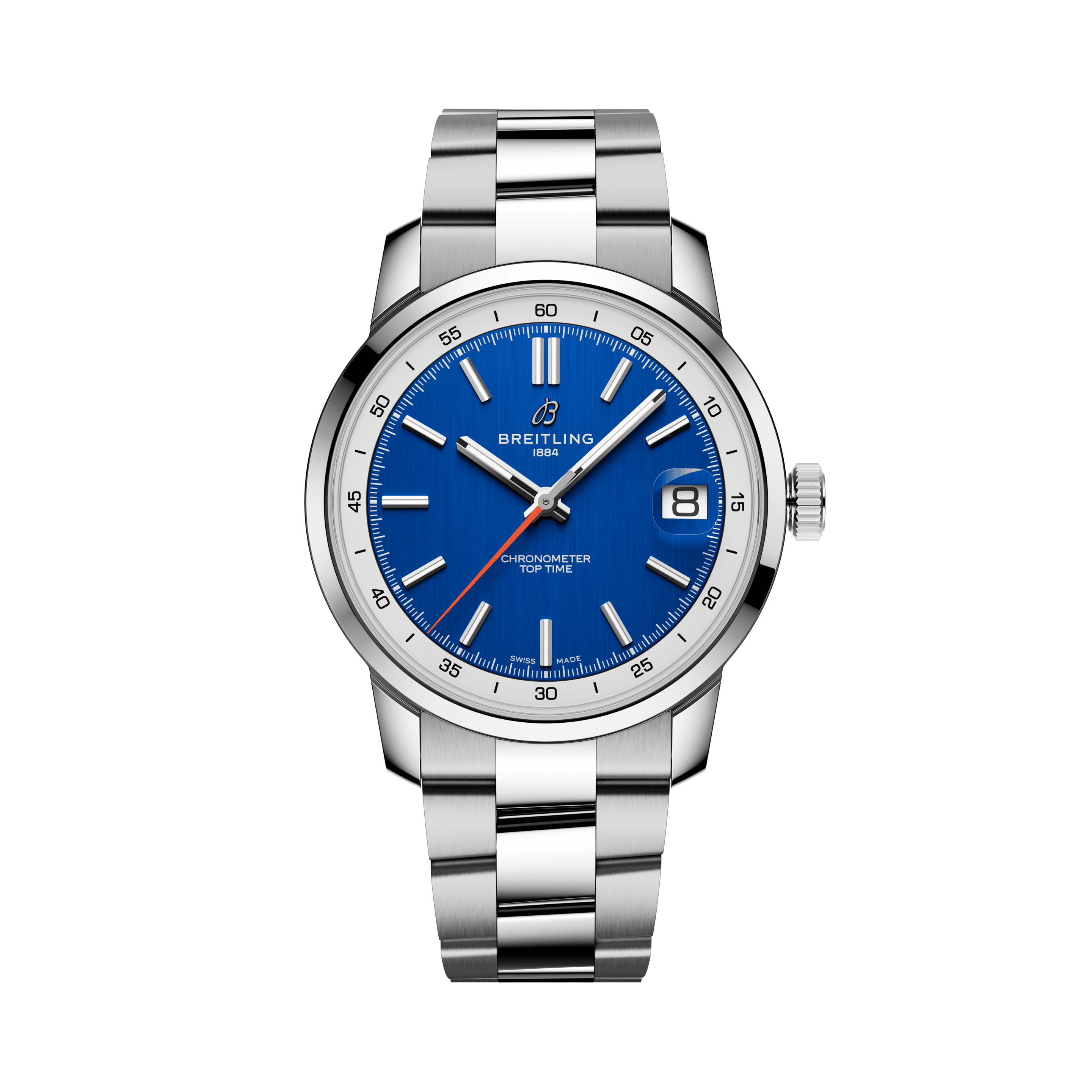 Uhren: Breitling Top Time B31 Automatik Blau Index 38 mm aus Edelstahl von Breitling