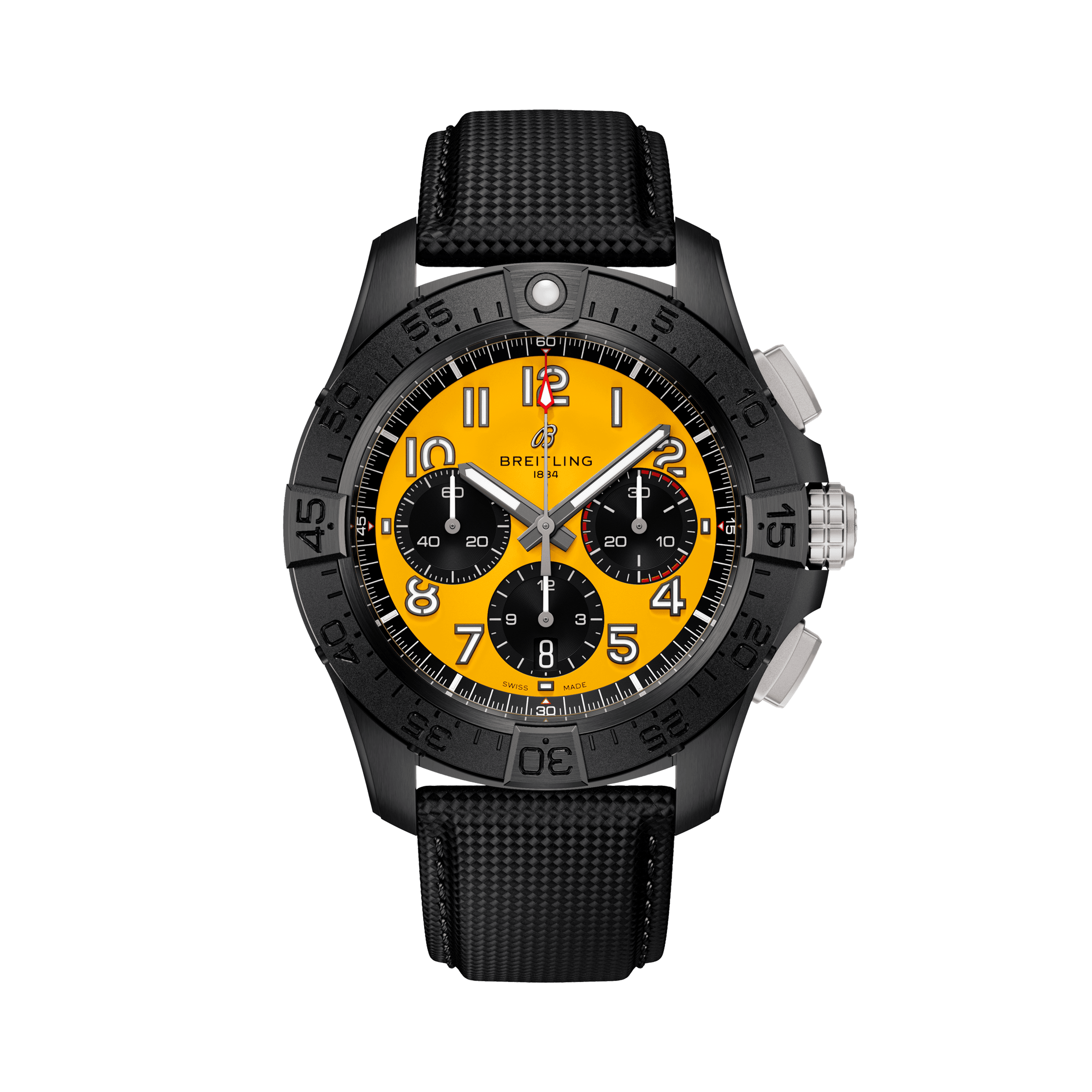 Uhren: Breitling Avenger B01 Chronograph 44 Night Mission gelb aus Keramik von Breitling