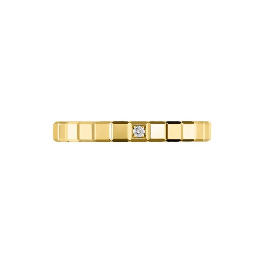 Schmuck: Chopard Ice Cube Ring aus Gelbgold Diamant Größe 56 aus 750 Gelbgold von CHOPARD